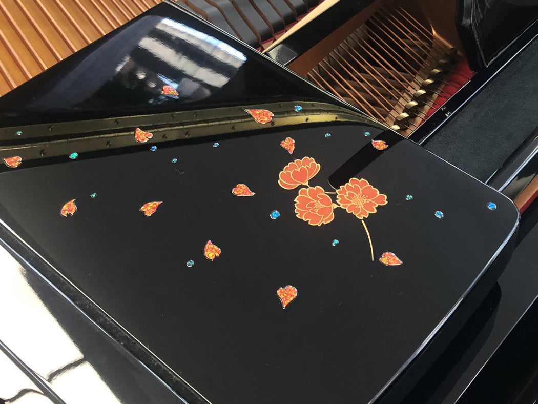 彩輝光蒔絵「オーダーメイドデザイン」(グランドピアノランプ台2枚)制作費