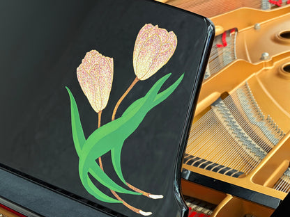 Production cost for the "Tulip" lacquerware with vibrant colors (two grand piano lamp stands).