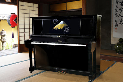 沈金「金富士」（アップライトピアノ上前板）制作費