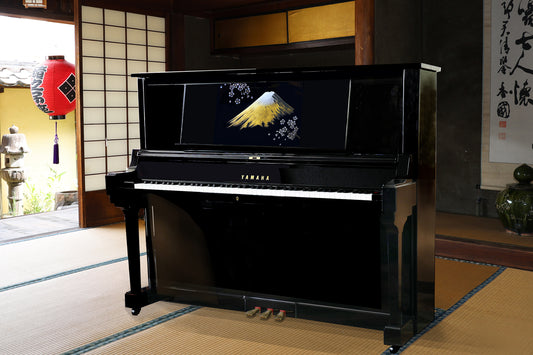 沈金「金富士」（アップライトピアノ上前板）制作費