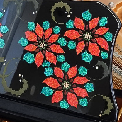 彩輝光蒔絵「冬の笑美」（グランドピアノ譜面台）制作費