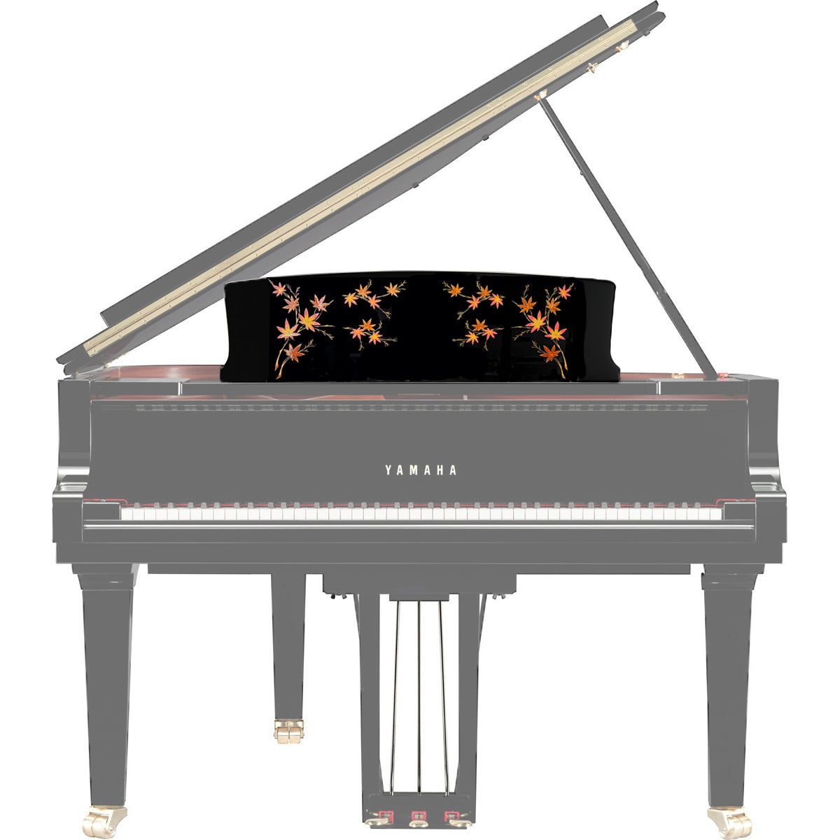ビンテージ　ピアノ　音楽家　銅製　置物　インテリア　工芸品　美術品　A3190 彩輝光蒔絵「音紅葉」（グランドピアノ譜面台）制作費 – Re Tone