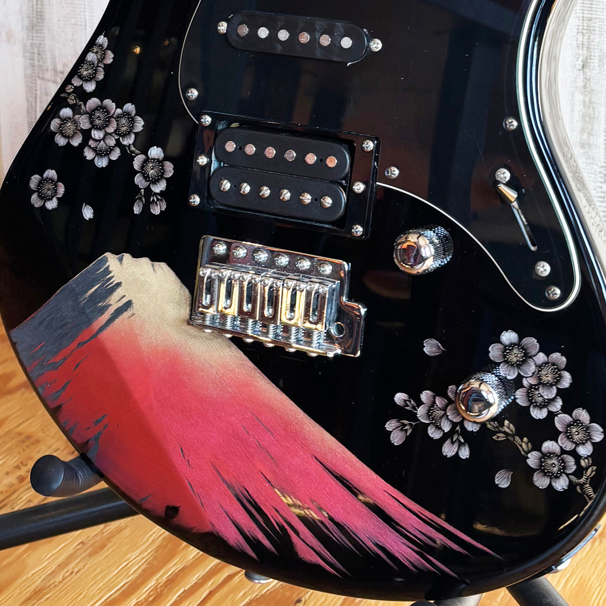 沈金ギター「オーダーメイドデザイン」制作費