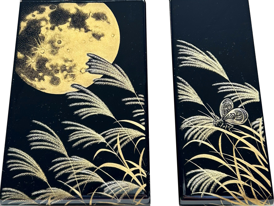 沈金「芒（すすき）に月」（ピアノ拍子木）制作費