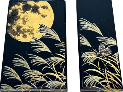 沈金「芒（すすき）に月」（ピアノ拍子木）制作費