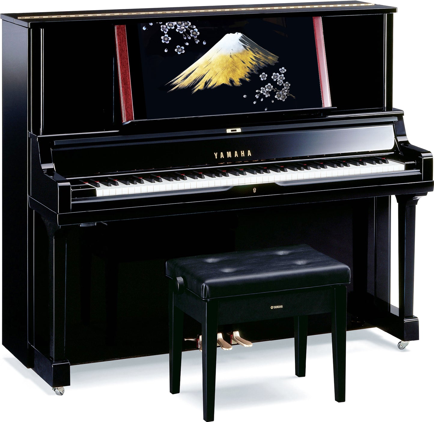 沈金「金富士」（アップライトピアノ上前板）制作費