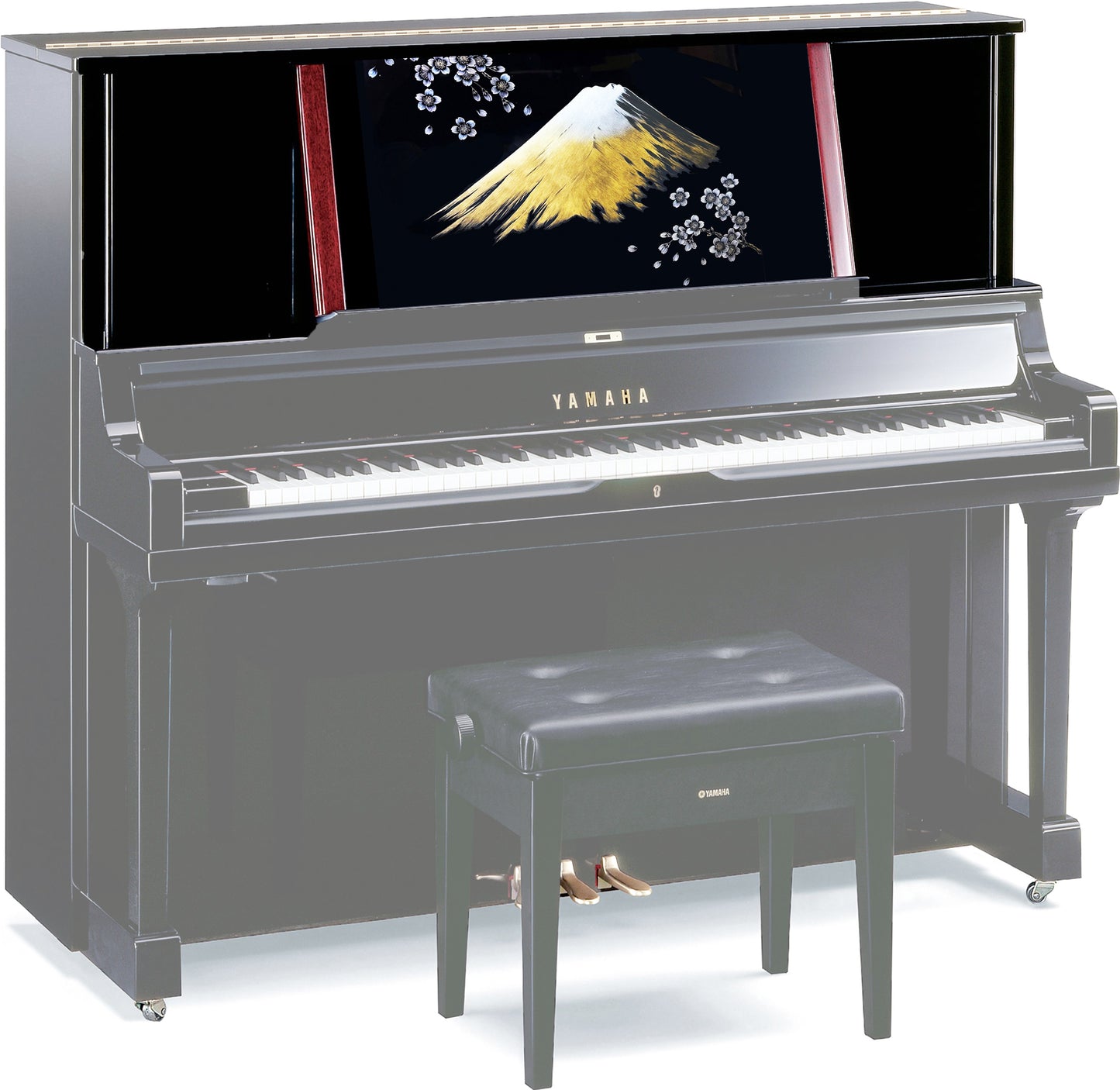 沈金「金富士」（アップライトピアノ上前板）制作費